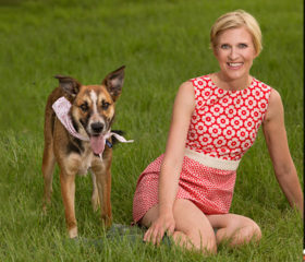 Dr. Sarah Boston and her dog Rumble. Photo: Krystle Radlinski, Verve Photography.