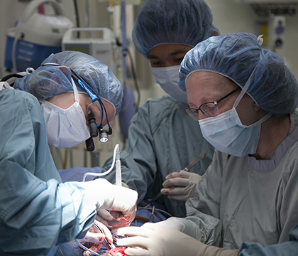 Dr. Shmon in surgery
